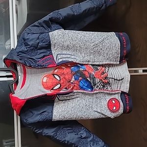 Spider Man 3 Piece Sweat Suit Boys Size 6